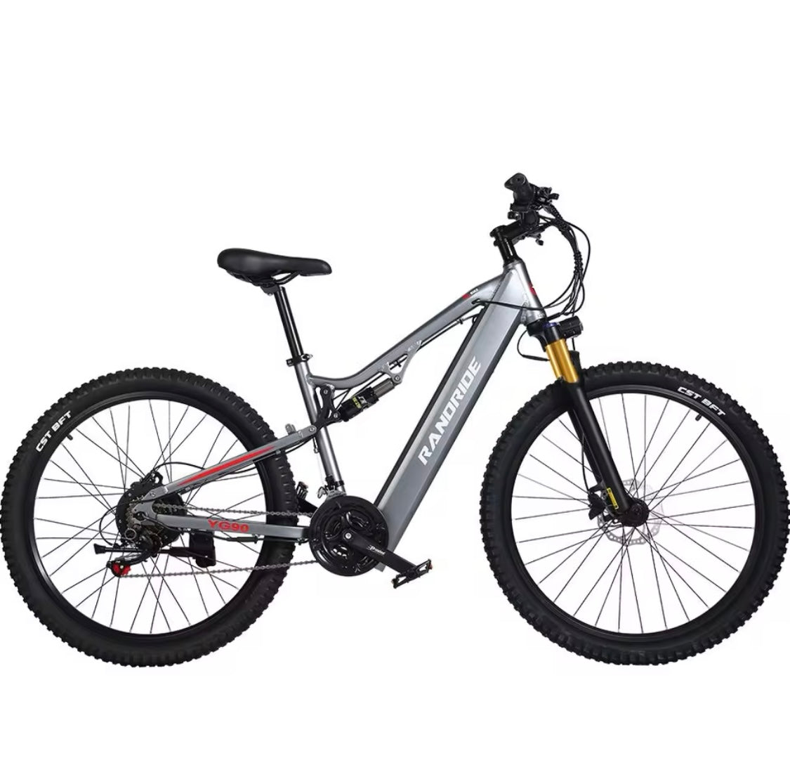 Vélo électrique de montagne 1000W | Double suspension | 27,5" | 90km | Shimano 21 vitesses