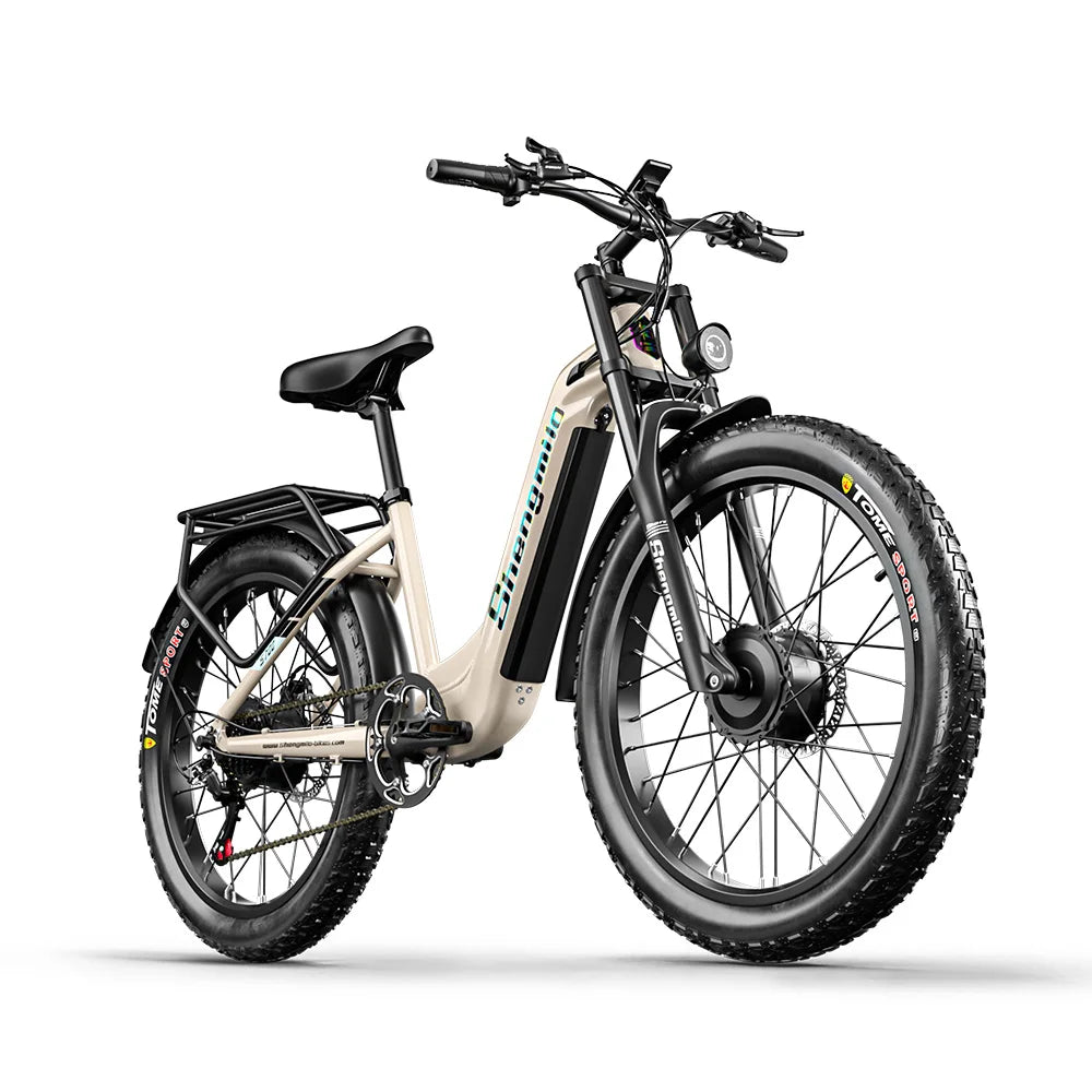 Vélo électrique montagne 2000W jaune clair, modèle S700