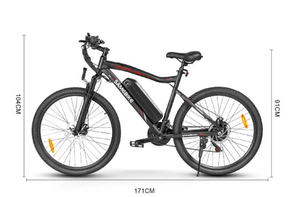Vélo électrique de ville 500W | 26" | 35km autonomie | 32km/h | Shimano 21 vitesses