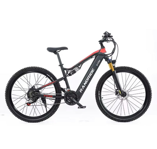 Vélo électrique de montagne 1000W | Double suspension | 27,5" | 90km | Shimano 21 vitesses