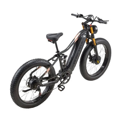 Vélo électrique BURCHDA 2000W en usage tout-terrain montagne