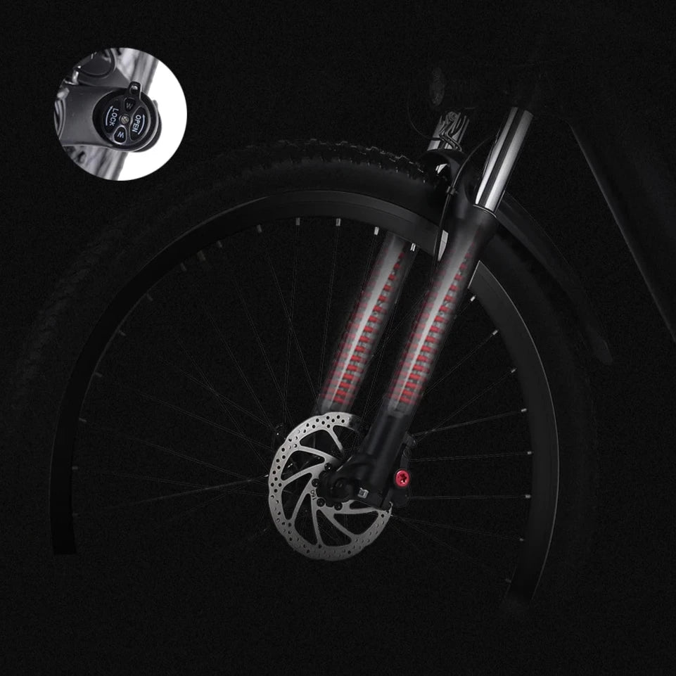 Vélo électrique de montagne à double suspension 48V 17ah YG90 - Electric Bike Time
